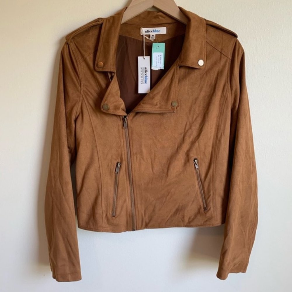 NWT Stitch Fix Alice Blue Casablanca Moto Jacket | Size M